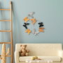 Wallity Butterflies - 2 Escultura de Pared de Metal Multicolor